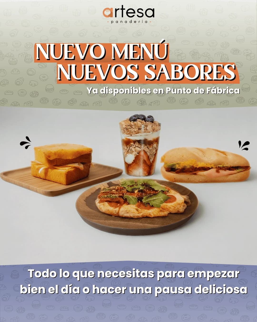 Artesa Panadería new menu launch creative