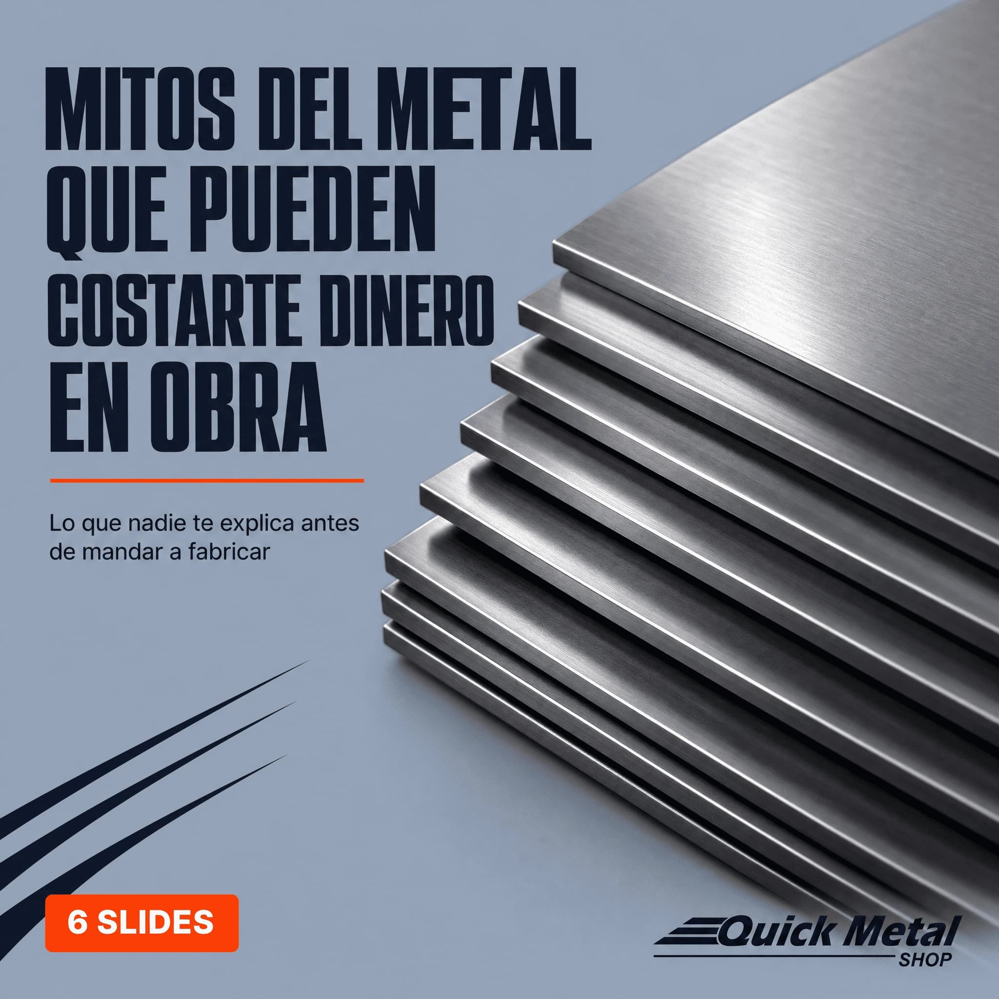 Quick Metal Shop brand social creative, slide 1 of 6
