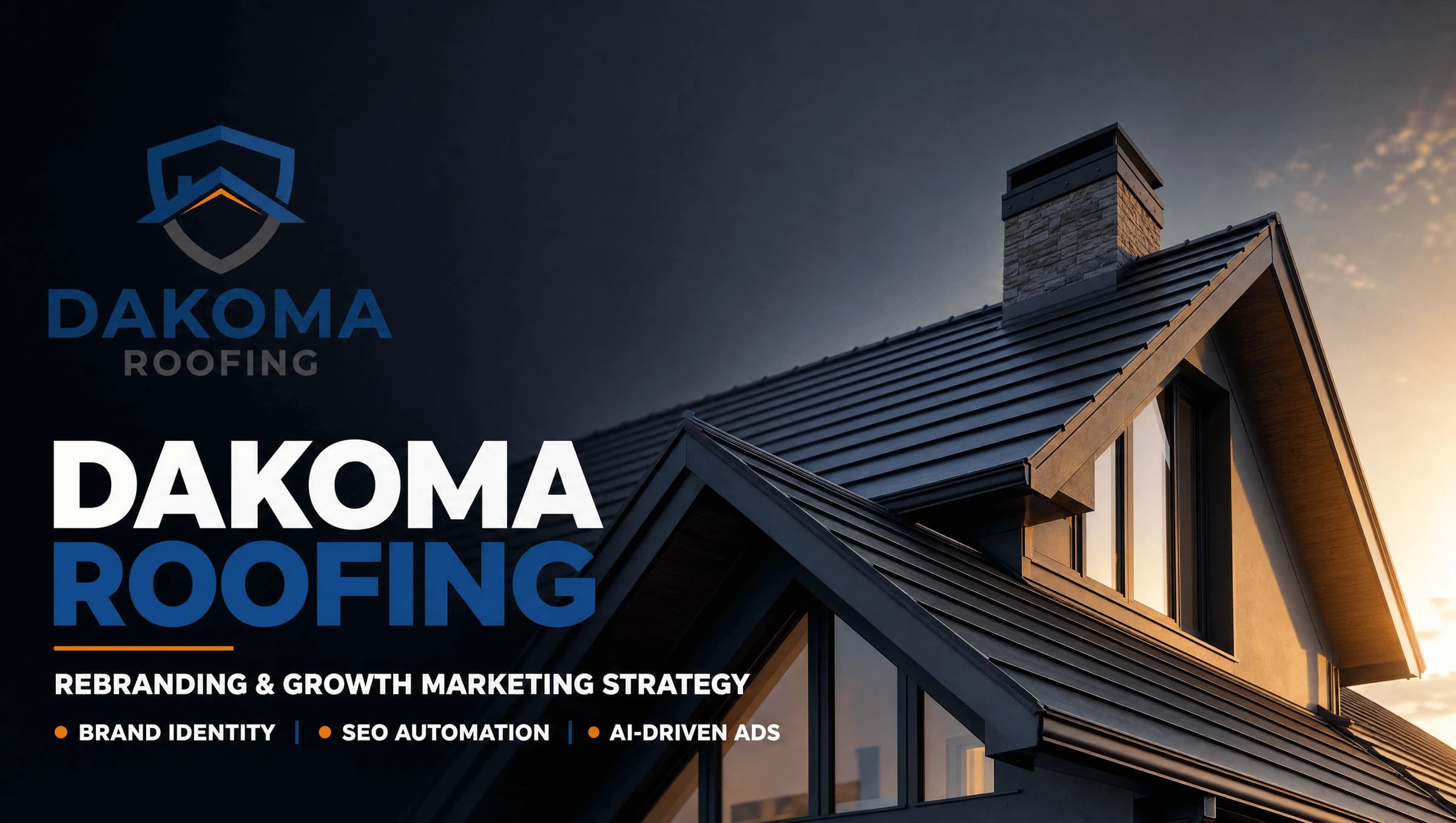Dakoma Roofing: Freelance Rebranding & Digital Automation
