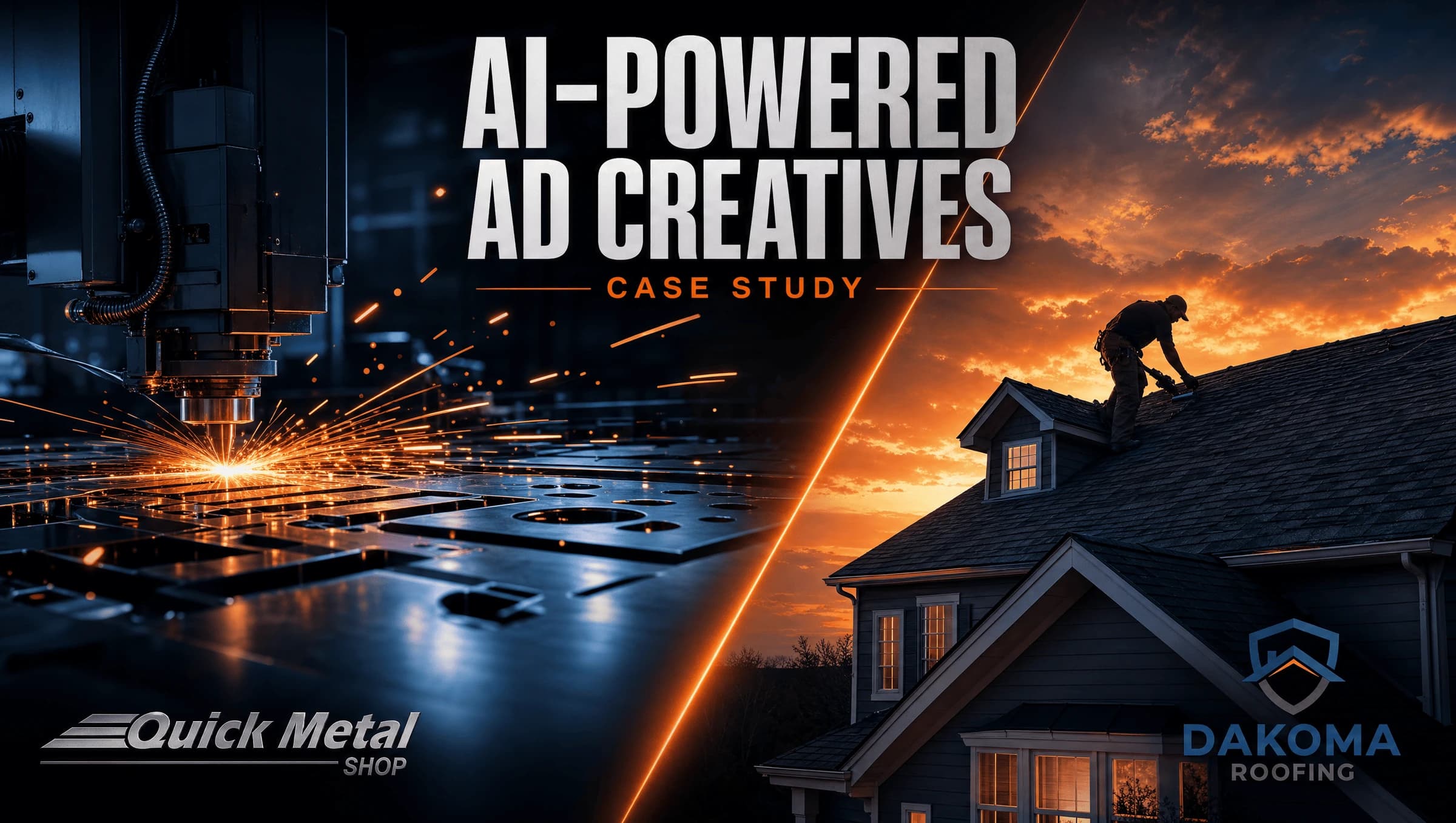 Quick Metal Shop & Dakoma Roofing: AI-Powered Ad Creatives